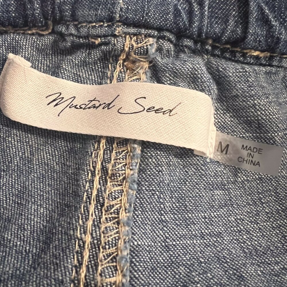 Denim Cargo Cropped Pants Medium - Picture 9 of 15